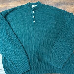 Timber trail 90’s Mens green knit Sweater X-Large